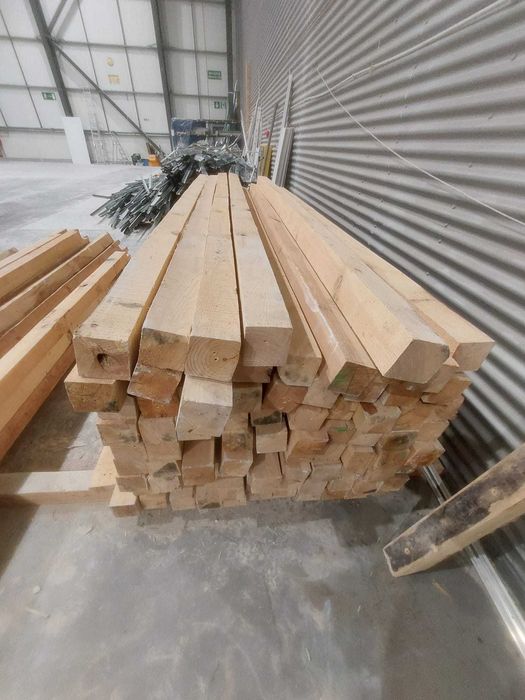 Kantówki Drewno z Rozbiórki Suche 10x10 cm i 10x5cm dł, ponad 3 i 4.5