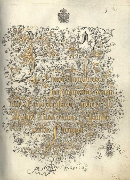 Livro da Nobreza e Perfeiçam das Armas de António Godinho C/ Capa