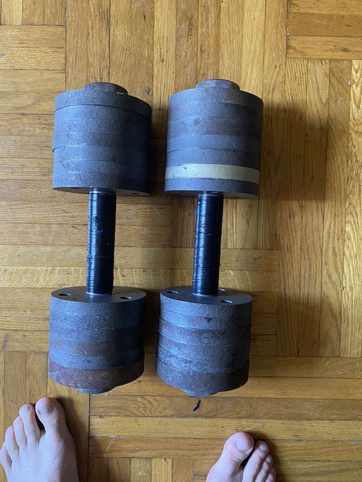 2 гантели по 16кг