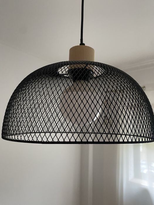 Conjunto candeeiro de teto + candeeiro de mesa