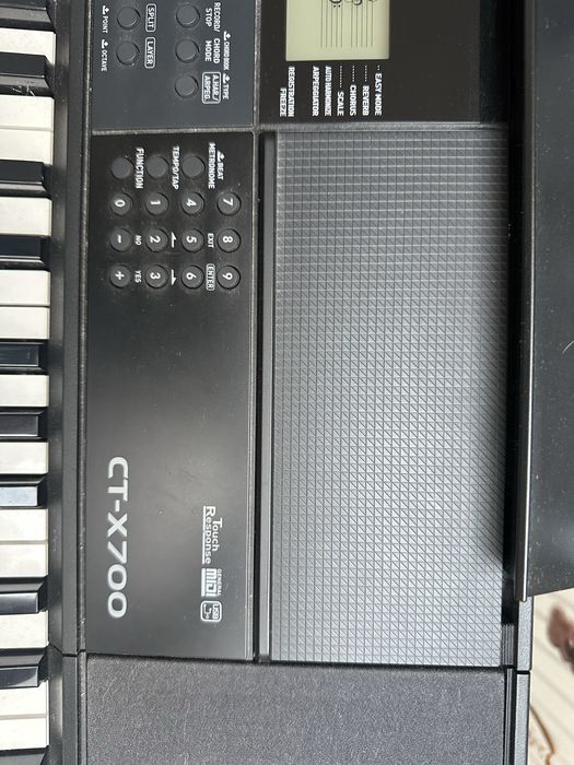 Keyboard casio c-tx700 jak nowy, stojak, pudełko