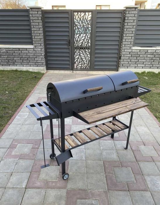 Мангал гриль барбекю метал 5 мм на 13 шампурів ВСЕ В КОМПЛЕКТІ