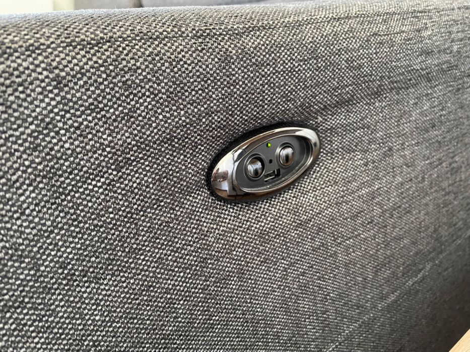 Sofa eletrico + encostos rebativeis (cinza escuro)