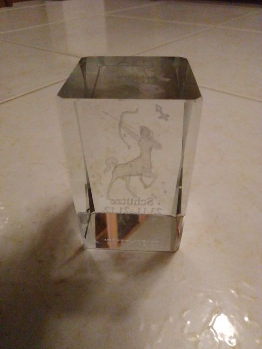 Decoração 3D Sagitário em vidro