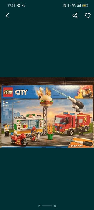 Lego 60214 пожежна машина з помпою