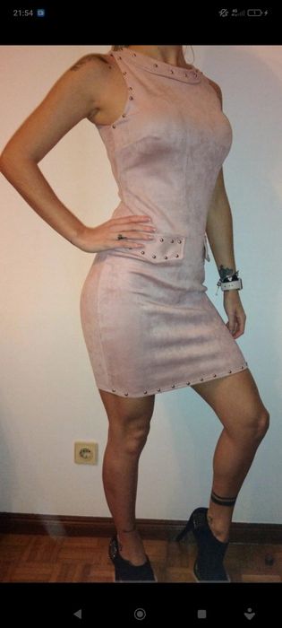 Vendo vestido tecido veludo