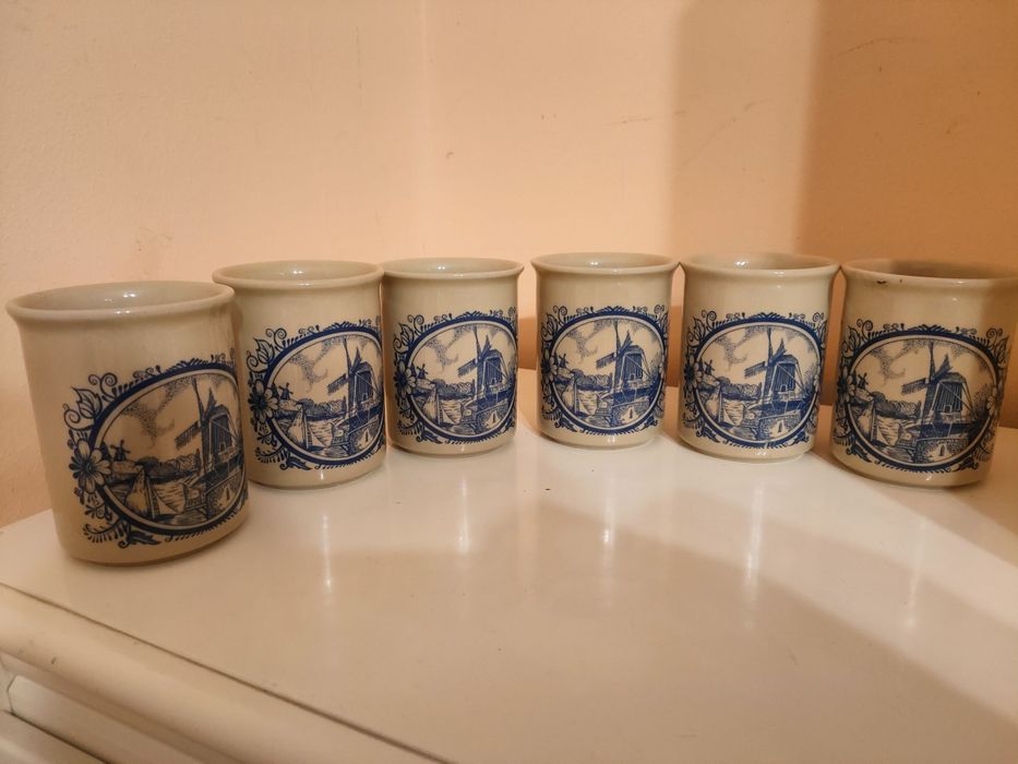 Kubki ceramiczne PRL