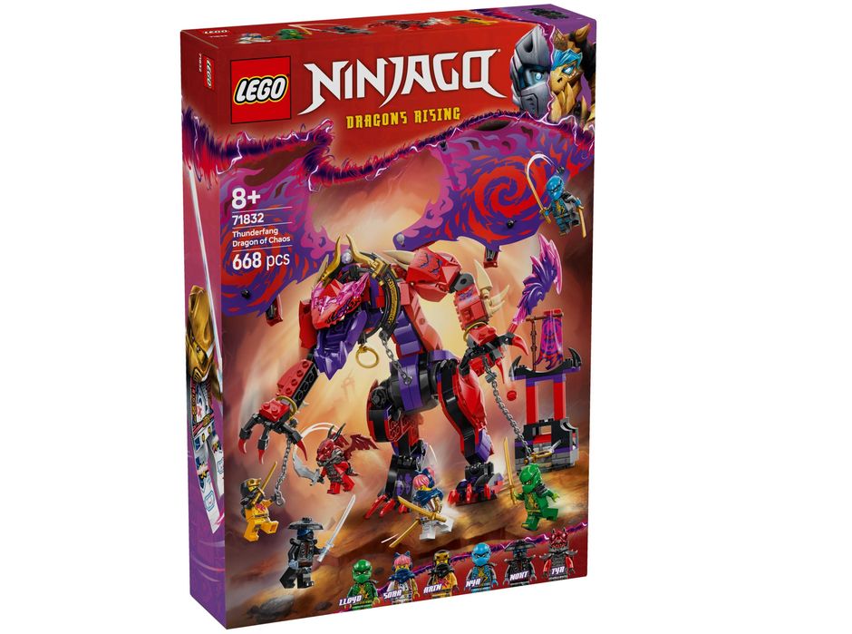 Новий Lego Ninjago 71832 Thunderfang Dragon of Chaos Громозуб дракон хаосу