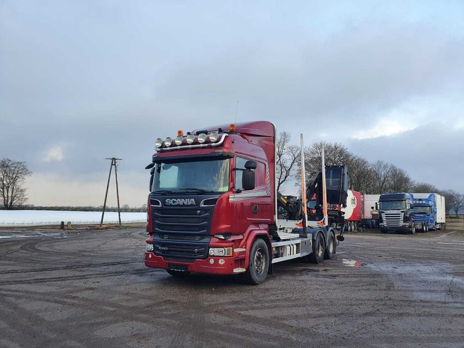 Scania do drewna R580 6x4 2015 rok Dębnica Kaszubska • OLX.pl