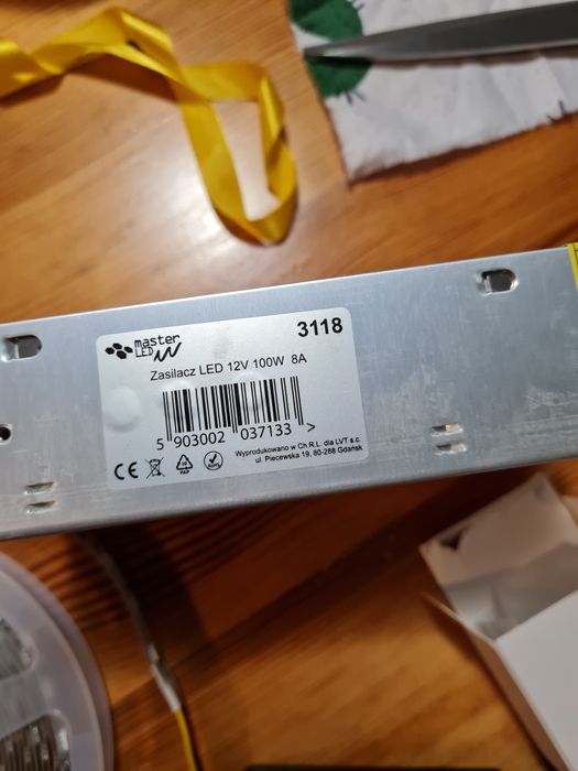 Sterownik gledopto RGB+cct ZigBee hue taśma LED 6m zasilacz 100w 8a