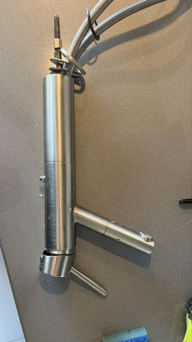 Torneira casa de banho aco escovado