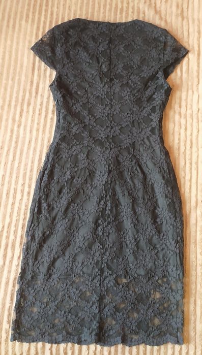 Платье чёрное гипюровое