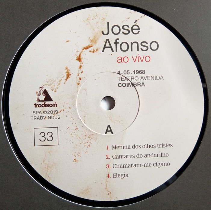 José Afonso	- - - - -		José Afonso - Ao Vivo	- - - -	1 X LP  +  2 X CD