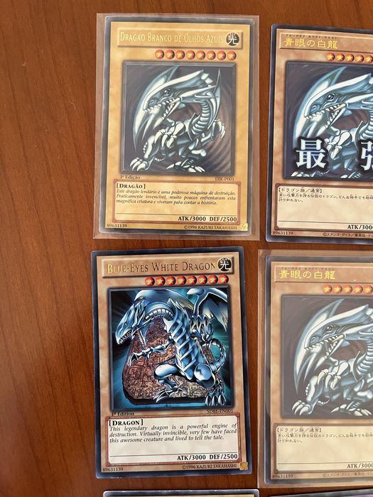 Lote Yu-Gi-Oh! Coleção Blue-Eyes White Dragon & Ultimate Dragon (9 Cartas)