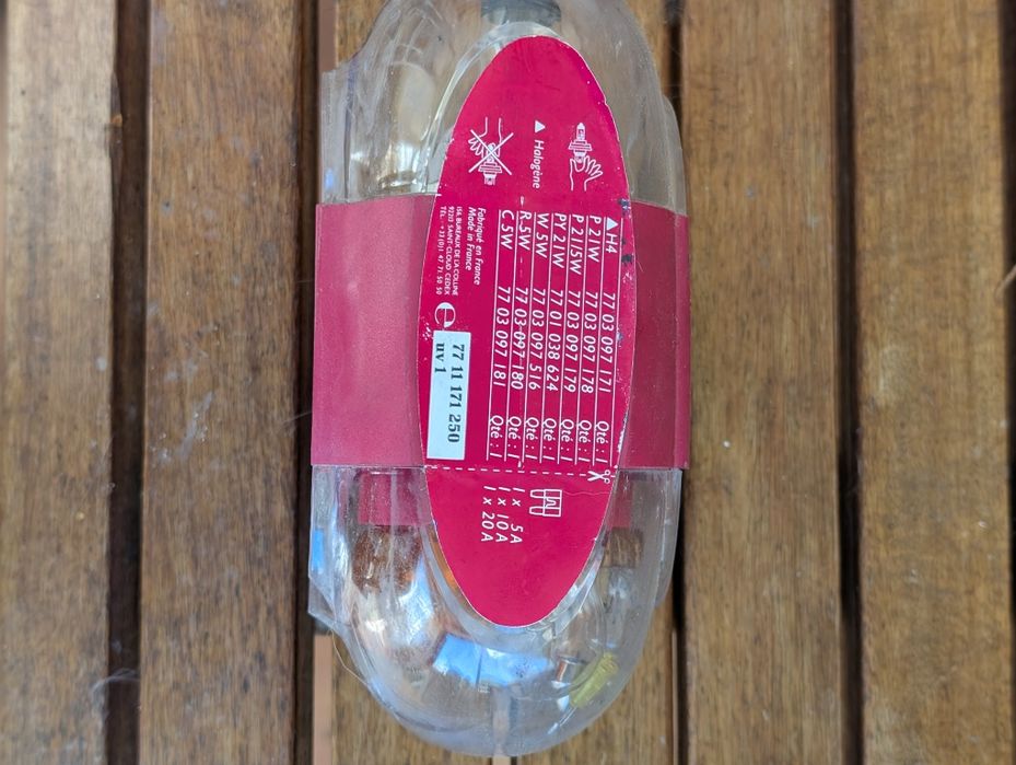 Conjunto de lâmpadas para Renault