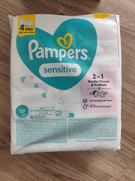 Chusteczki Pampers Sensitive 960 sztuk