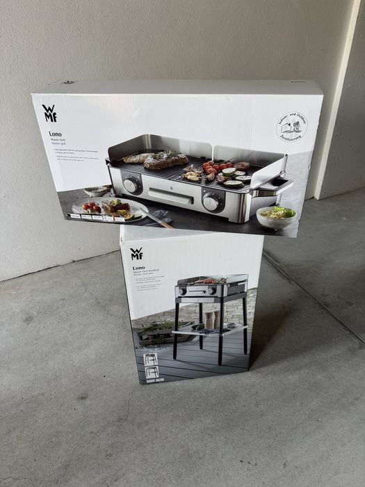 Grelhador elétrico WMF Lono Mastergrill com suporte