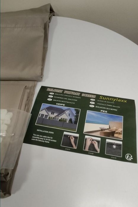 Osłona na ogrodzenie lub balkon