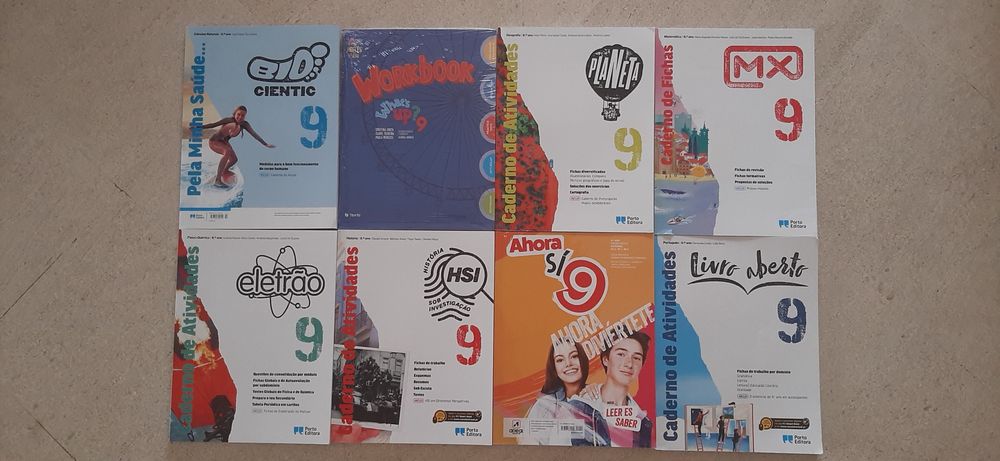 Cadernos de fichas do nono ano