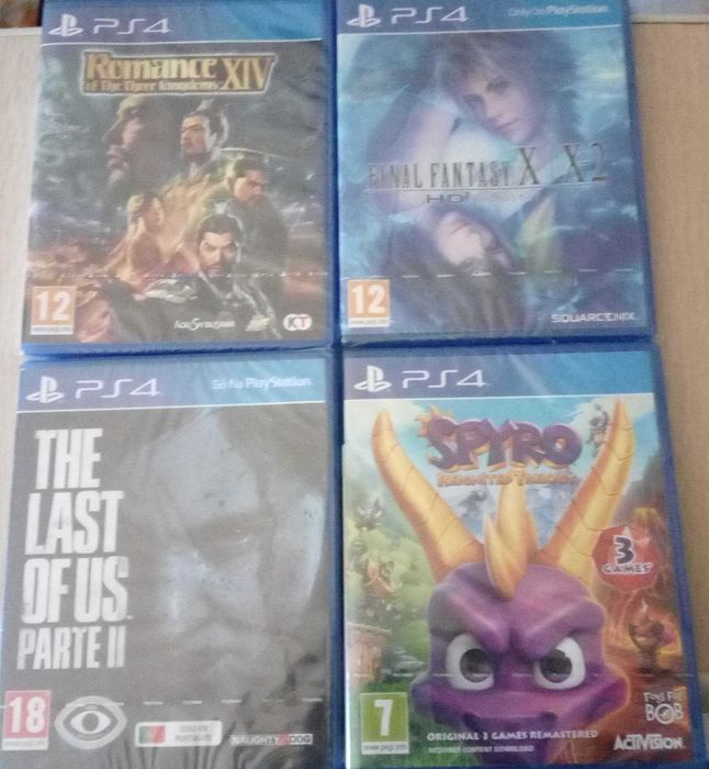 Jogos Playstation 4 NOVOS - Preços individuais