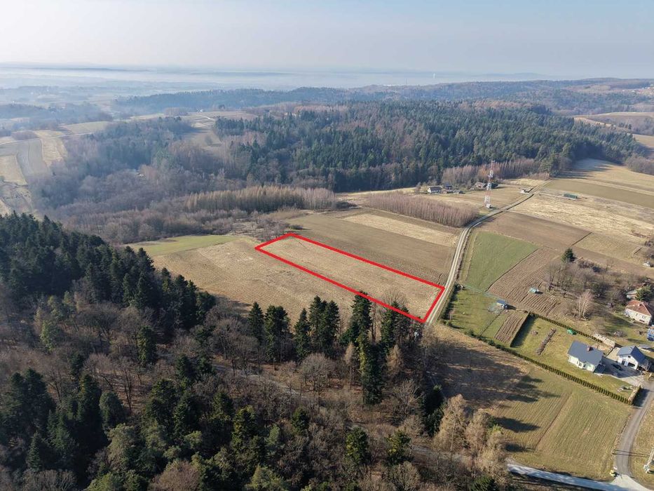 Widokowa działka w Niepli