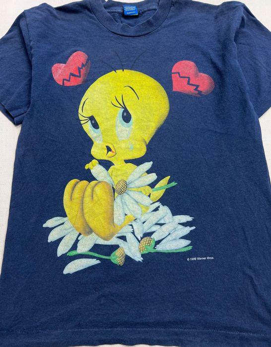 1999s Warner Bros Looney Tunes Tweety koszulka vintage