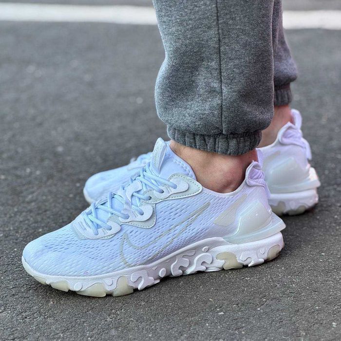 Мужские кроссовки Nike React Vision White&Gold Premium. 40-45