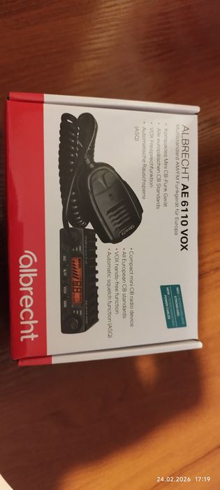 Cb radio Albrecht AE 6110 VOX + antena