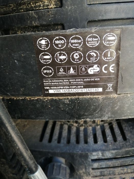 Máquina de lavar a pressão