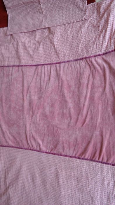 Colcha - Capa Edredão Berço 100x140cm Rosa com almofada