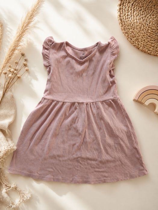 Sukienka H&M 116 w prążek na lato