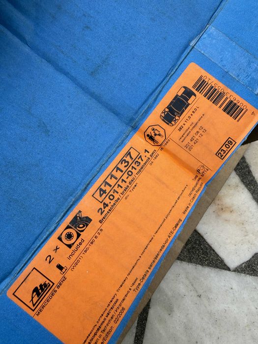 Discos de travão frente mercedes 190