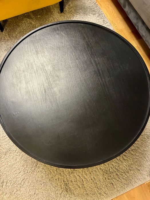 Stolik kawowy czarny, 70cm BORGEBY