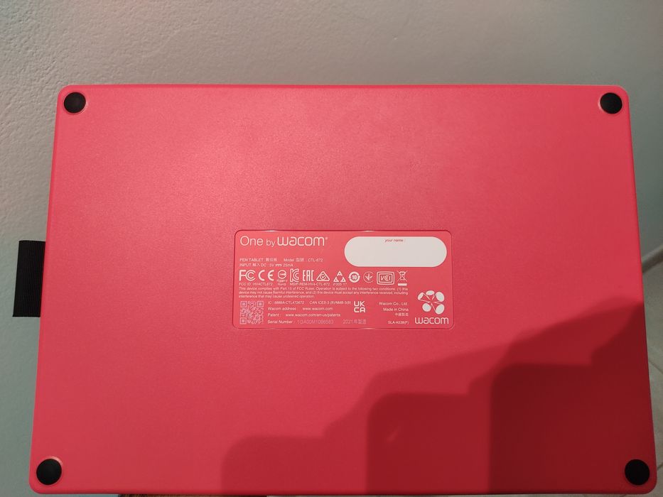 One by Wacom Digital Drawing Tablet, Medium Size **Nearly New**64738885440129122