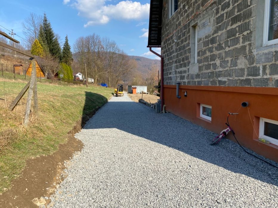 Utwardzanie terenu, dróg dojazdowych / Wywóz ziemi / koparki