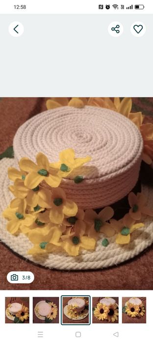 Stroik, dekoracja, ozdoba, zawieszka, słoneczniki