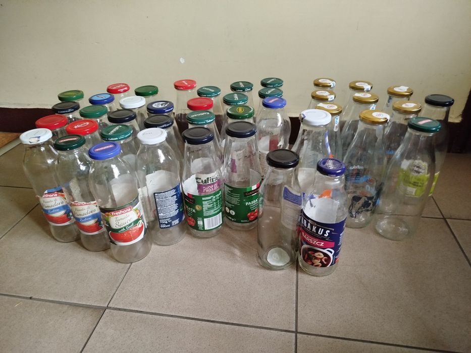 Butelki szklane na soki   720 ,750  , 520  ml, 1 L,