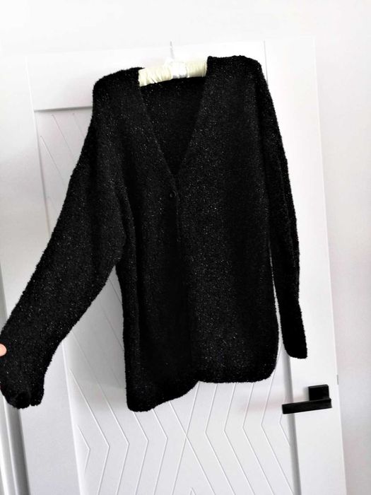 Czarny sweter rozpinany r. L-XL  Monki