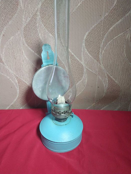 Керосиновая лампа. декупаж и металлическая советская + фитиль 1 метр.