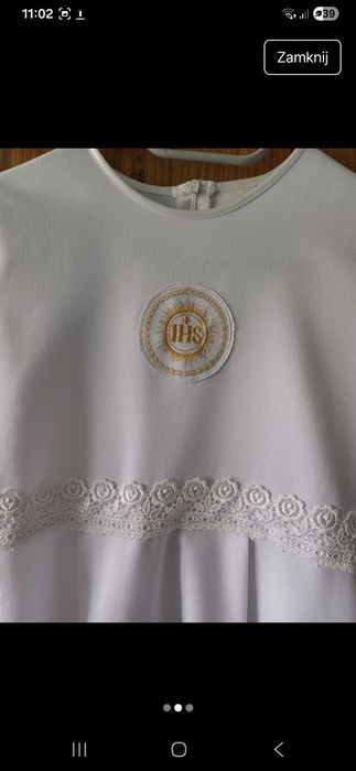 Alba komunijna dla dziewczynki