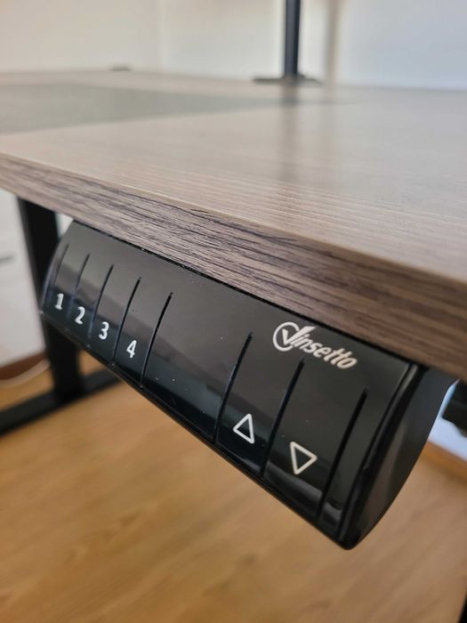Secretária elétrica Metal - VINSETTO + Suporte para Monitor e Portátil