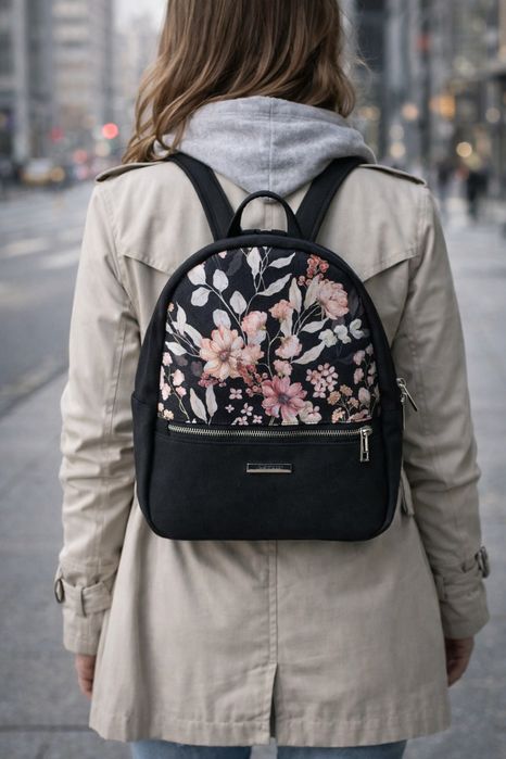 Plecak czarny handmade