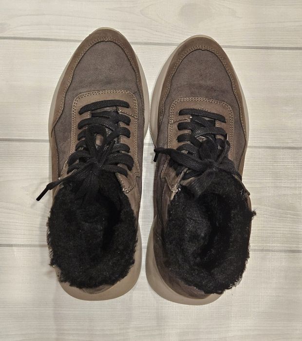 Зимові коричневі жіночі кросівки/зимние женские кросовки Attico, 40р