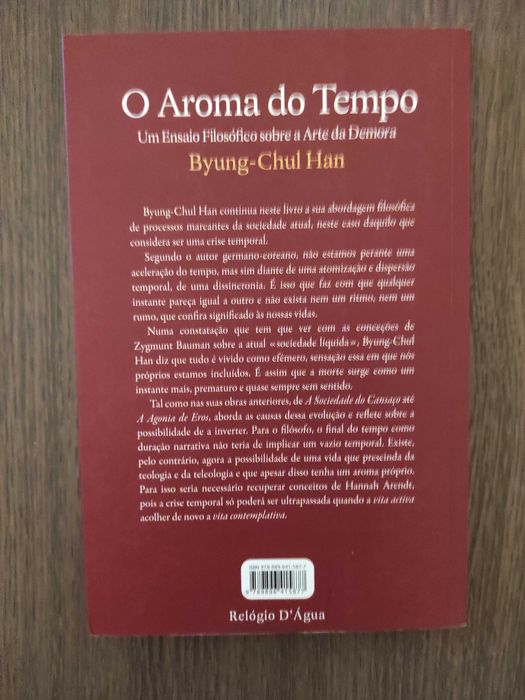 Byung-Chul Han - Aroma do Tempo (portes grátis)