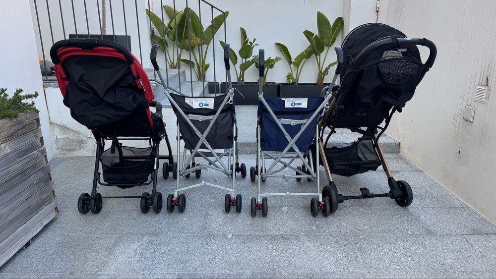 Pack 4 Carrinhos de Bebé (Chicco + Momi + 2 Bengala)