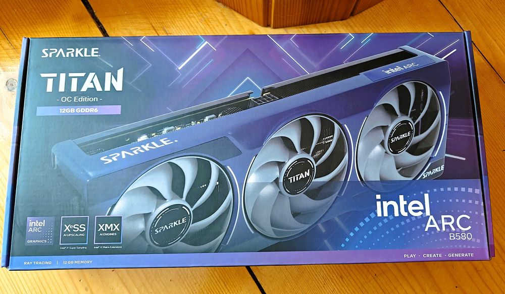 Відеокарта Sparkle Intel Arc B580 Titan 12GB (192bit) (нова+гарантія)