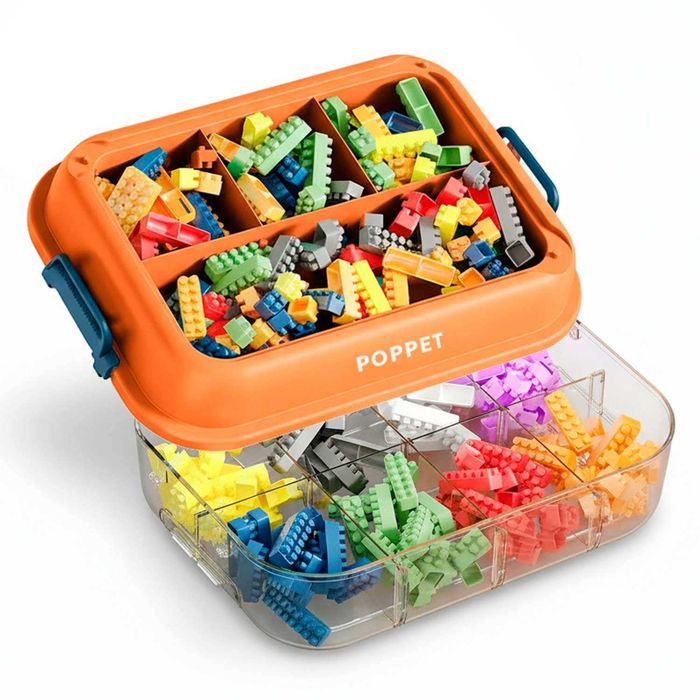 В наличии! Ящик для хранения игрушек и игры лего Poppet Блокбокс