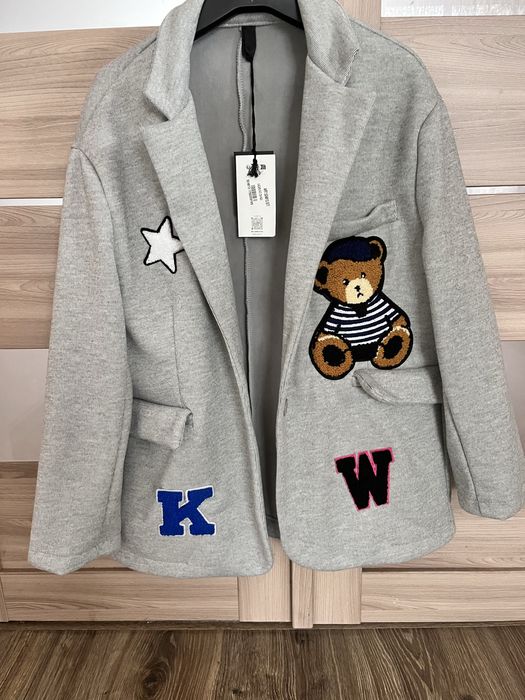 Блейзер шоколад і сірий