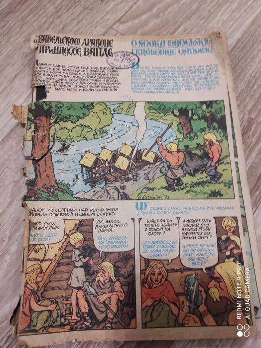 Komiks o Smoku Wawelskim i królewnie Wandzie polsko-rosyjski