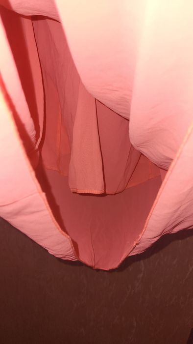 Парео туника шифон с ажурною вязкой кружевом XL